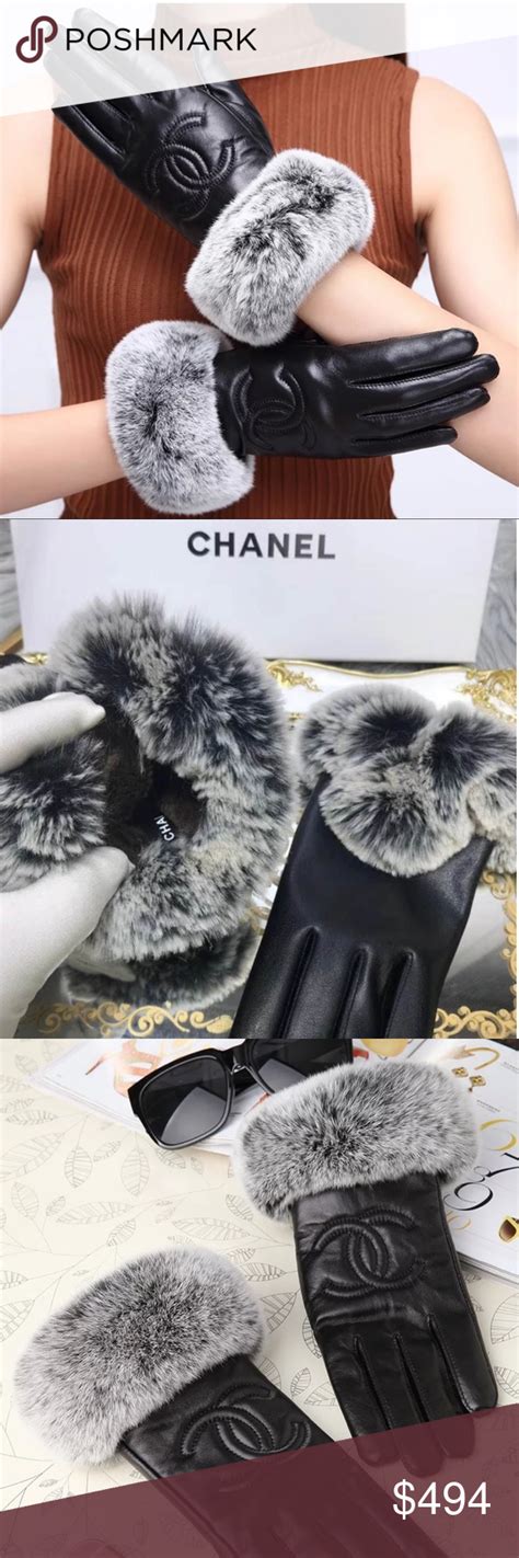 chanel chinchilla gloves